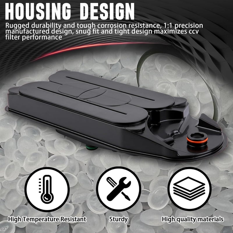 WEILEITE 6.7 Cummins CCV Filter Diesel Crankcase Breather Fit Dodge Ram 2500 3500 4500 5500 2008 2009 2010 2011 2012 2013 2014 2015 2016 2017 2018 2019 2020 2021 ISB Engine Replaces CV52001 904-418 - Image 3